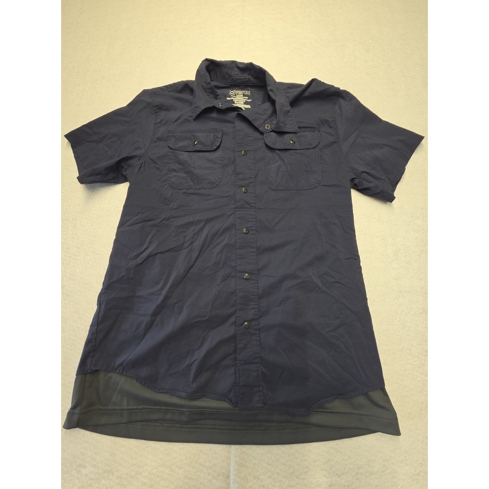 Mens Vertex Longline Hem Tactical CCW Button Up Shirt Sleeve Tactical Shirt Lrg